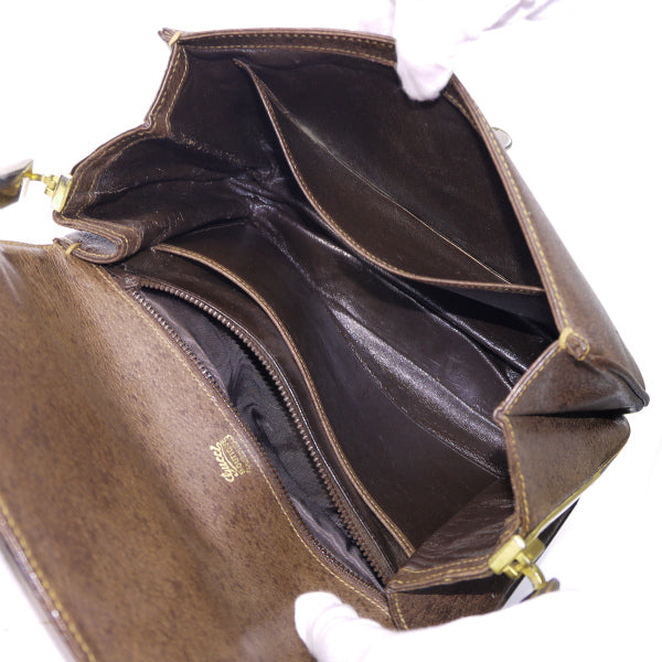 OLD Gucci　 ピグスキン2WAYショルダーバッグ（茶）