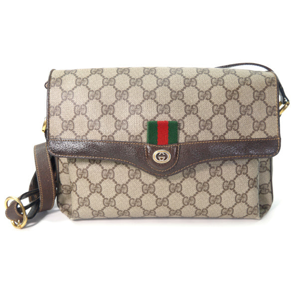 OLD Gucci　３層式ミニシェリー斜めがけショルダー（茶）