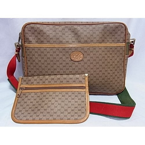 OLD Gucci メッセンジャーバッグ（マイクロＧＧ・キャメル）