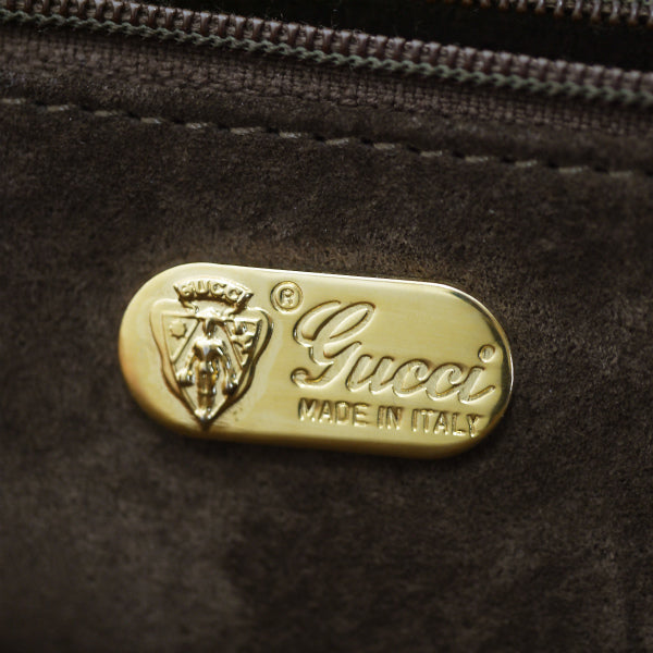 OLD Gucci レア!ドレープ仕様レザーパーティバッグ（ゴールド）