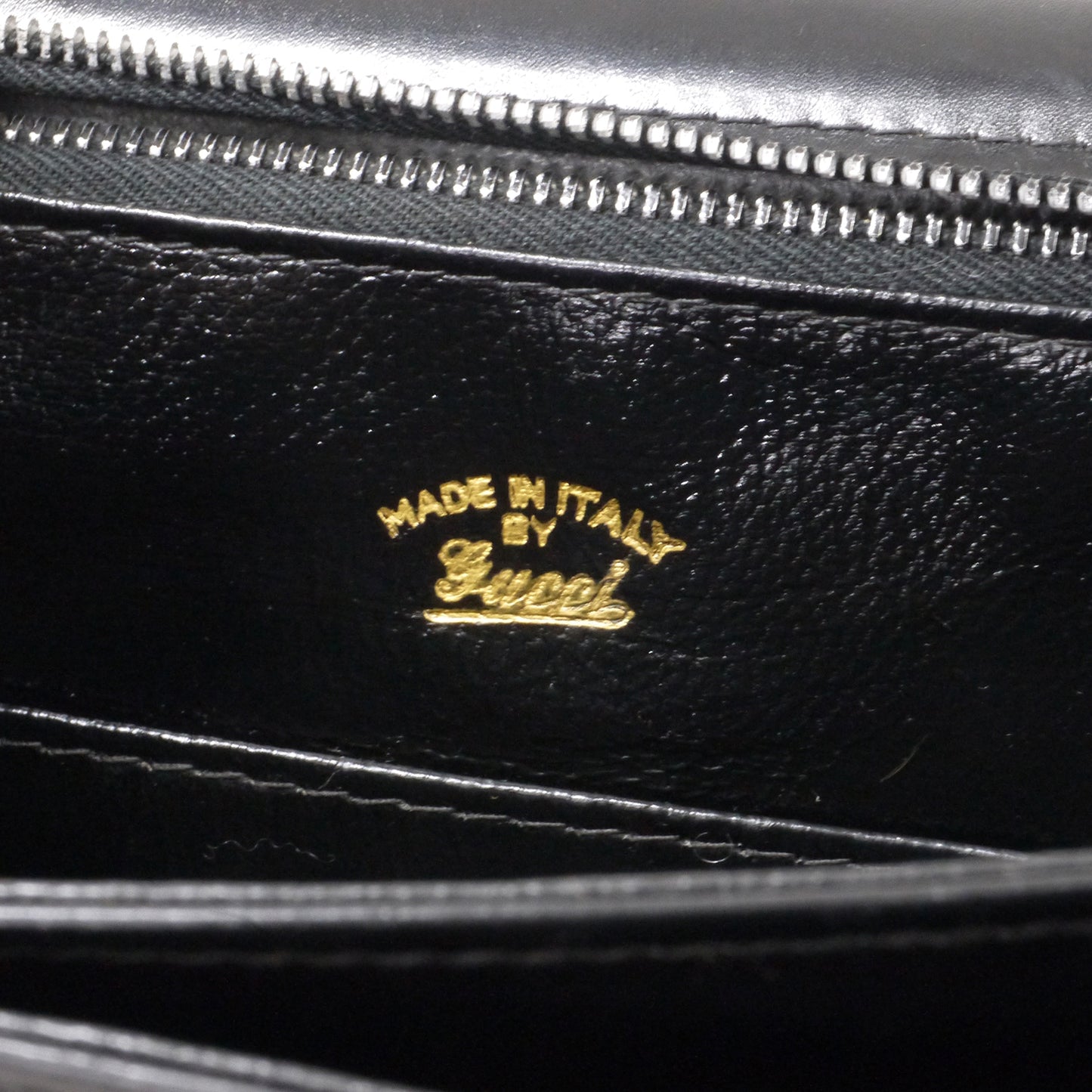 OLD Gucci 総革GGマーク2WAYショルダーバッグ（黒）