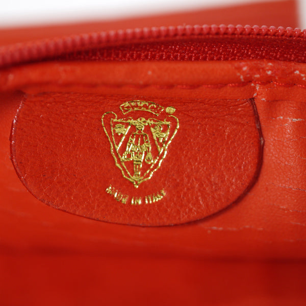 OLD Gucci ラムレザーGGマークポーチ（赤）