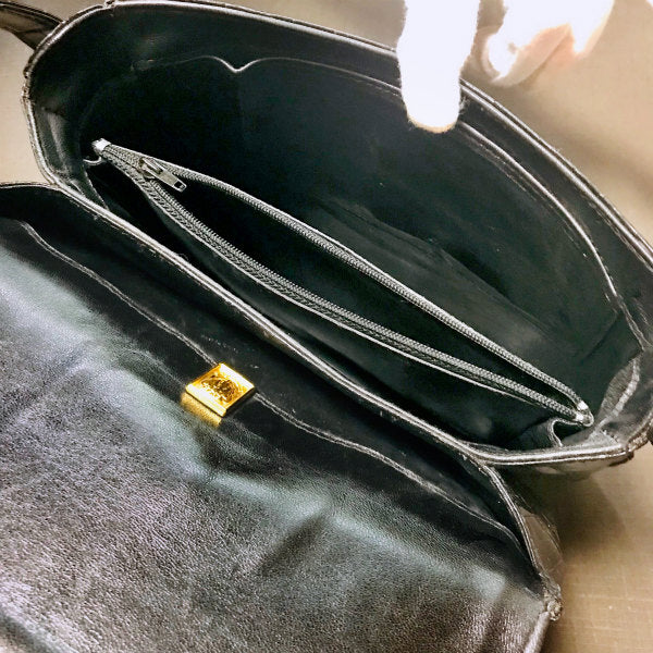 OLD Gucci　最高級クロコダイル 2WAYショルダー（黒）