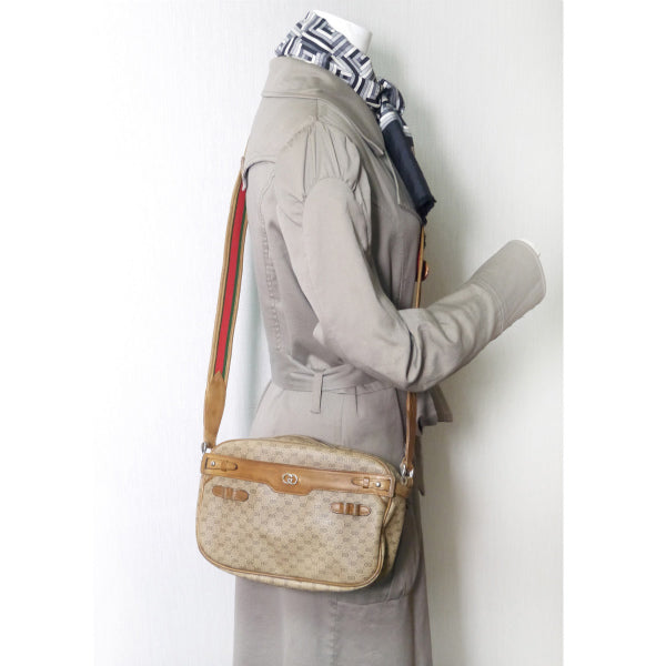 OLD Gucci マイクロGGシェリー ゴルフバッグ（キャメル）