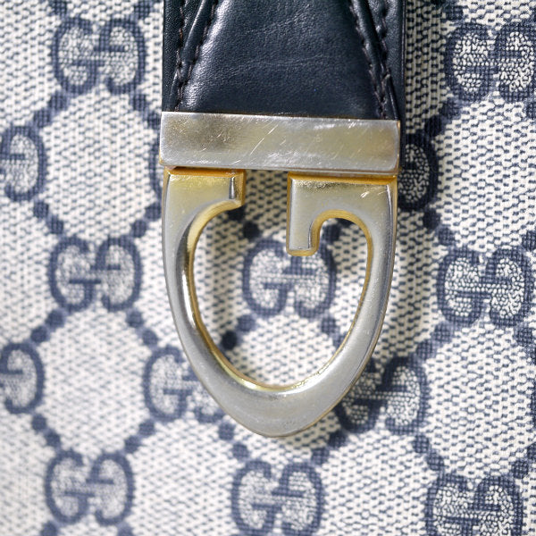 OLD Gucci　GG柄2WAYG金具ショルダーバッグ（青）