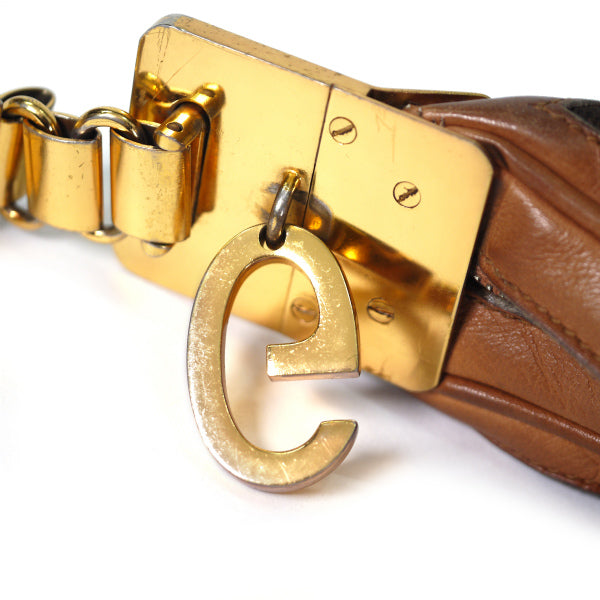 OLD Gucci 2パターン 流れ星柄ショルダー（茶）