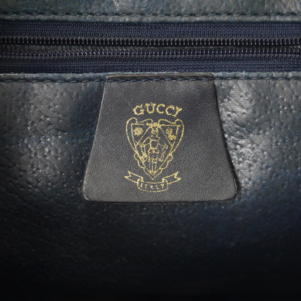 OLD Gucci サイドシェリーGG柄ショルダー（青）