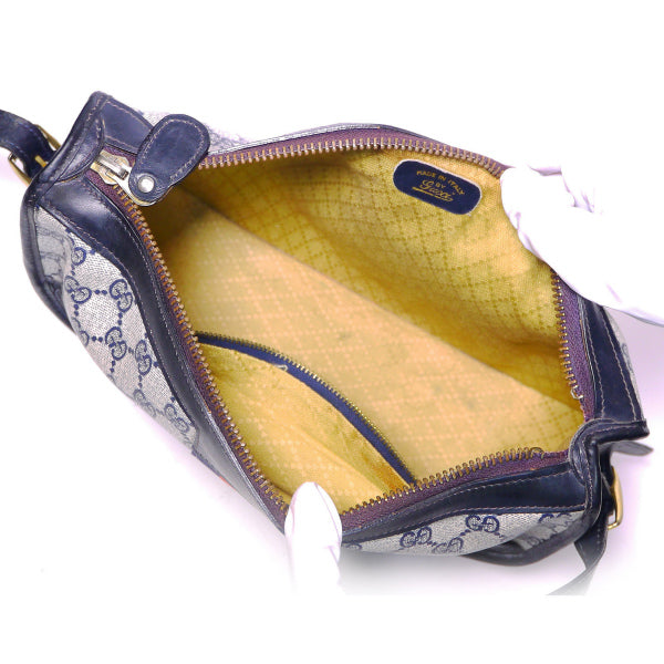 OLD Gucci 半円ワンショルダー(青）