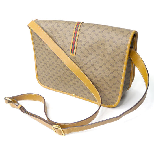 OLD Gucci マイクロGGシェリーショルダー（キャメル）