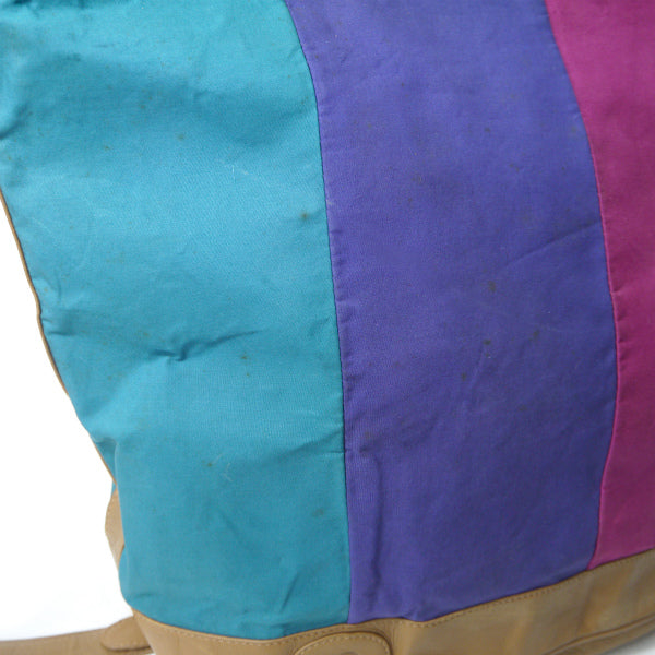 OLD Gucci トリコロールカラー大型ショルダー（緑/ピンク/紫）