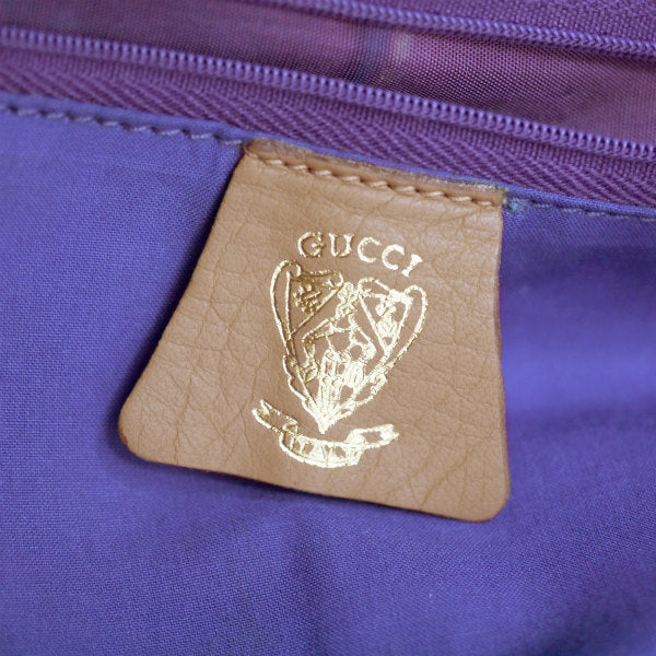OLD Gucci トリコロールカラー大型ショルダー（緑/ピンク/紫）