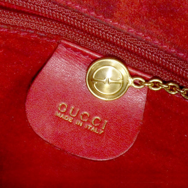 OLD Gucci ジャッキーハンドバッグ（赤/総革）