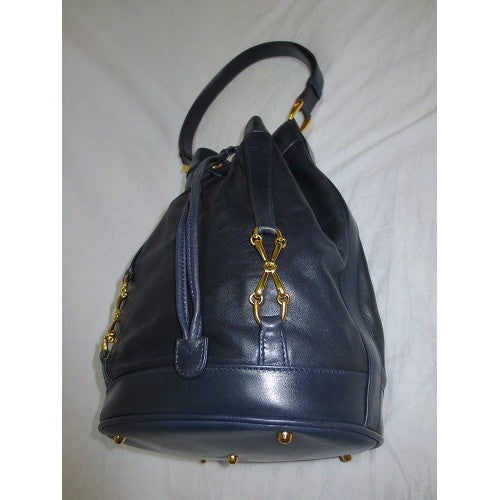 OLD Gucciホースビット巾着ショルダー（濃紺）