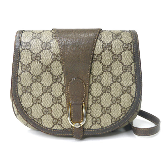 OLD Gucci　GG柄3層ポシェット（茶）