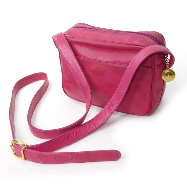 OLD Gucci　レア!ビットステッチ総革ポシェット（ピンク）