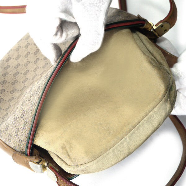 OLD Gucci マイクロGGシェリーショルダー（キャメル）