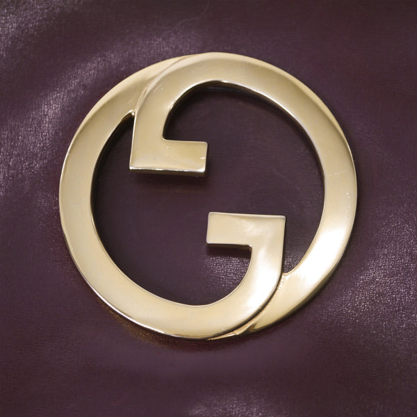 OLD Gucci  レア！インターロッキングショルダー（ワインレッド）