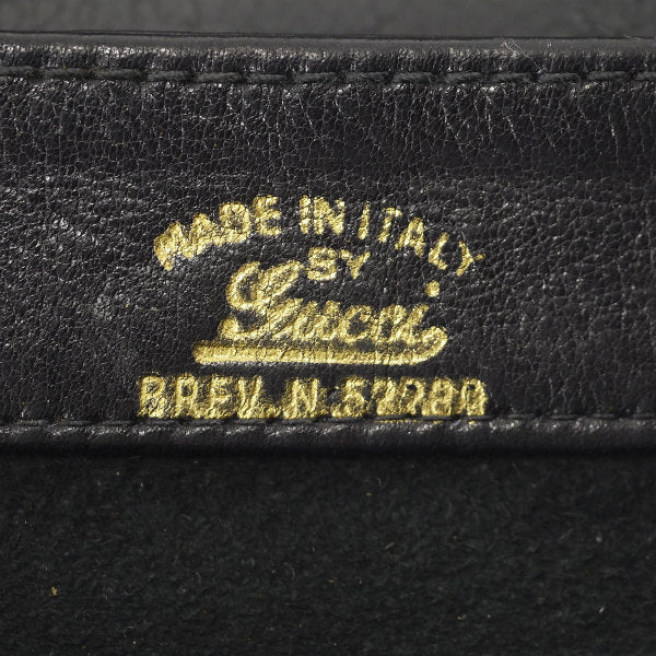OLD Gucci　総革ビッグGG金具スクエアショルダー（黒）