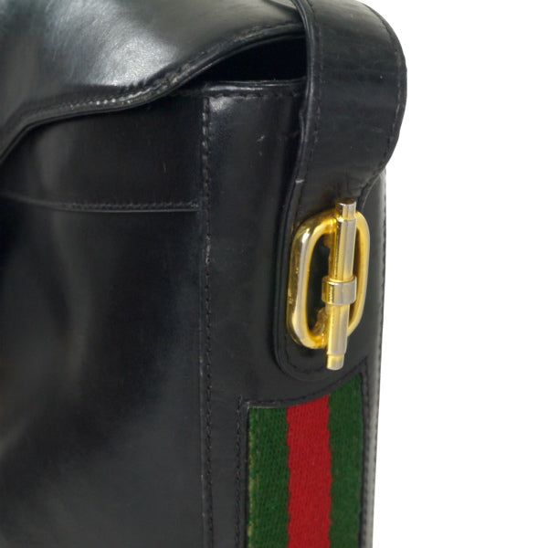 OLD Gucci レア!70sサイドシェリーショルダー黒