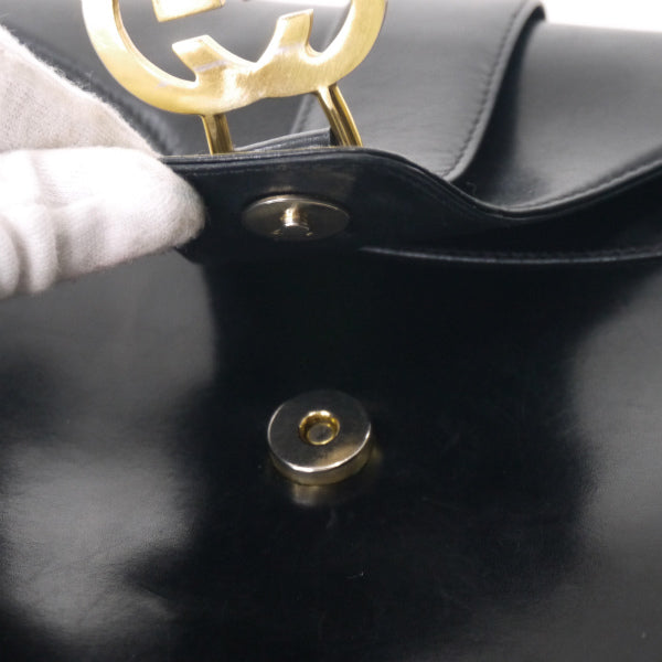 OLD Gucci レア!70sサイドシェリーショルダー黒