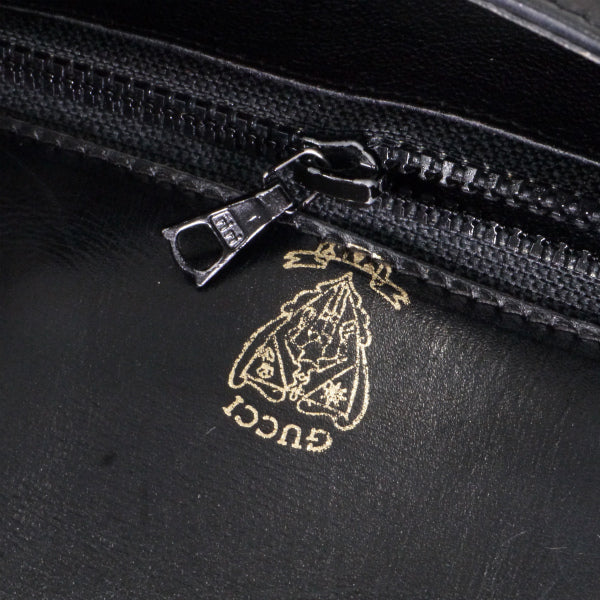 OLD Gucci レア!70sサイドシェリーショルダー黒