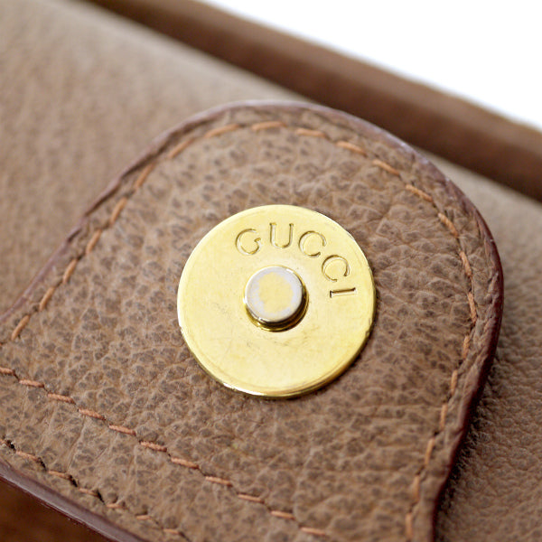 OLD Gucci　スエードバンブー2WAYバッグ（茶）