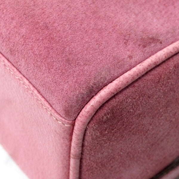 OLD Gucci レア!!バンブー×スエード2WAYミニボストン（ピンク）