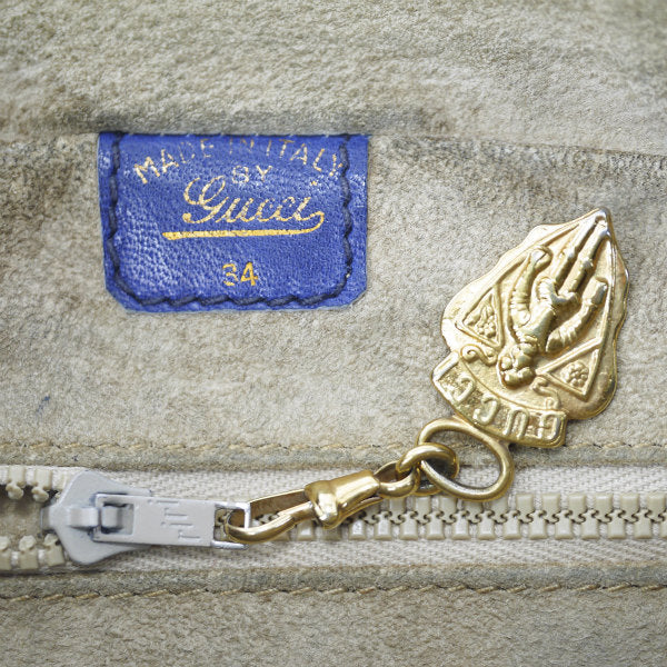 OLD Gucci　お宝！ベルト&シェリー スエードショルダー（濃紺）