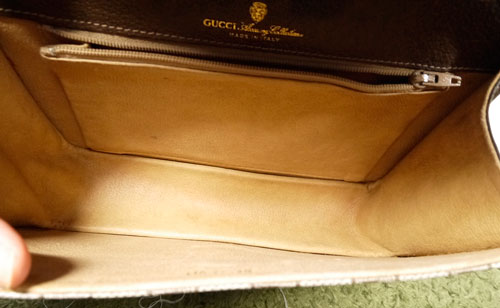 OLD Gucci２Wayクラッチショルダー(茶・小）