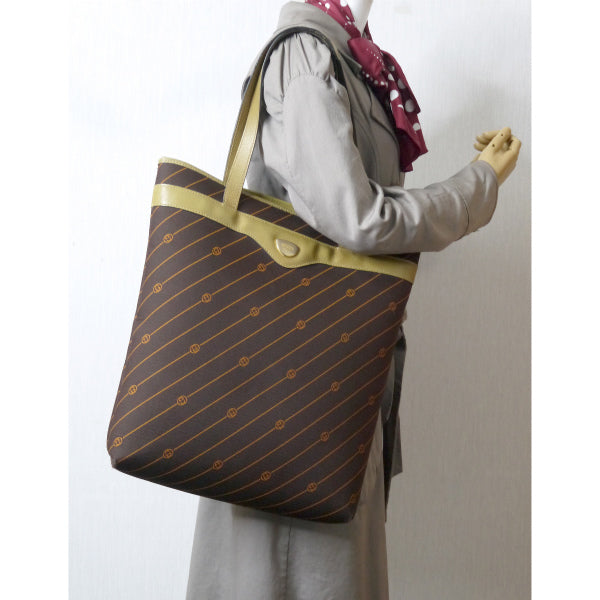 OLD Gucci 激レア!!流れ星柄トートバッグ（茶）