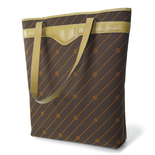 OLD Gucci 激レア!!流れ星柄トートバッグ（茶）