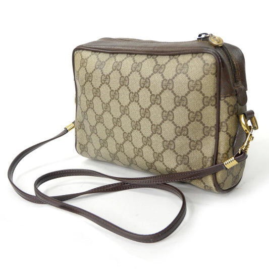 OLD Gucci　横シェリー2WAYバッグ（茶・小）