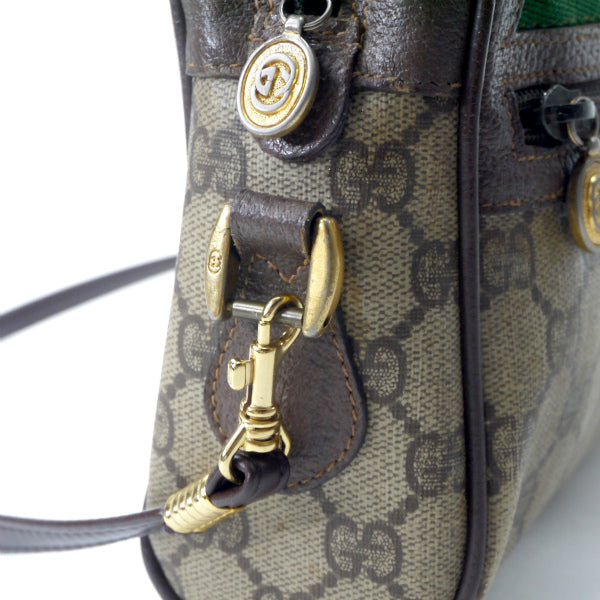 OLD Gucci　横シェリー2WAYバッグ（茶・小）