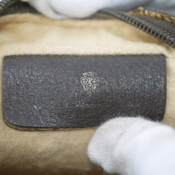 OLD Gucci　横シェリー2WAYバッグ（茶・小）