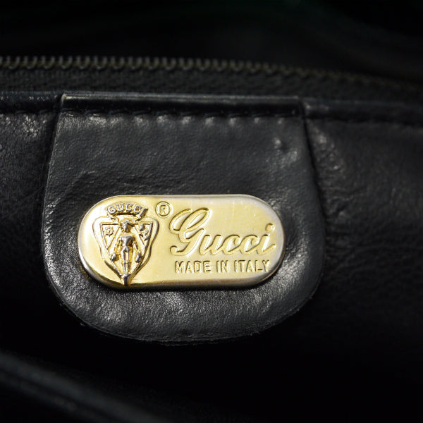OLD Gucci　オーストリッチ2WAYポシェット（黒）