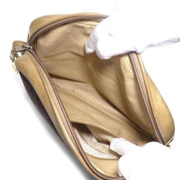 OLD Gucci ＜訳あり＞マイクロGG ベルトデザインショルダー（茶）