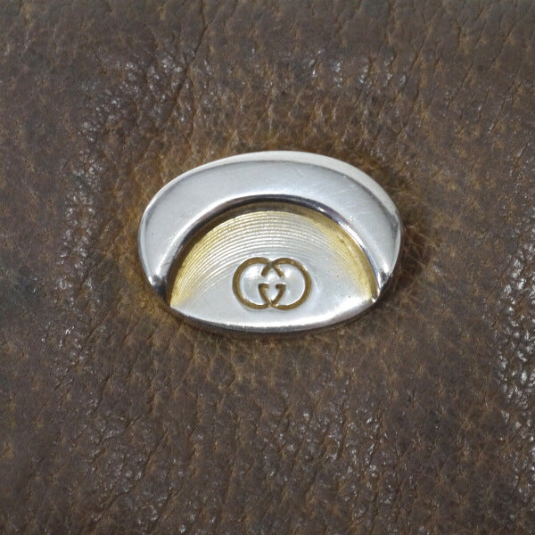 OLD Gucci　GG柄ラウンド ミニポシェット（茶）