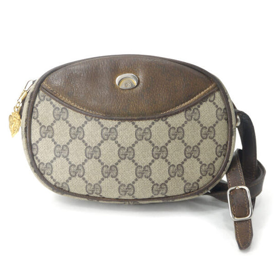 OLD Gucci　GG柄ラウンド ミニポシェット（茶）