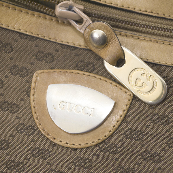 OLD Gucci マイクロGGダブルファスナーショルダー（茶）