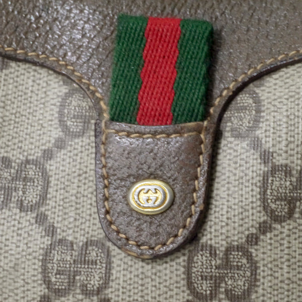 OLD Gucci　ラウンド ミニシェリーポシェット（茶）