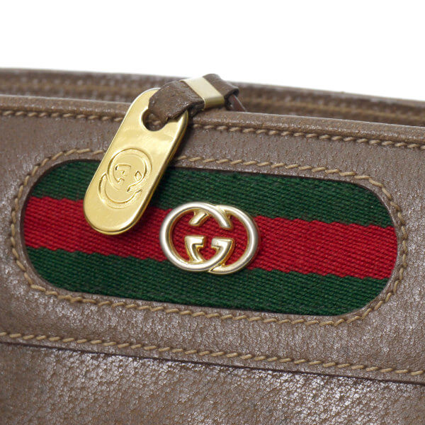 OLD Gucci　 ピグスキン2WAYショルダーバッグ（茶）