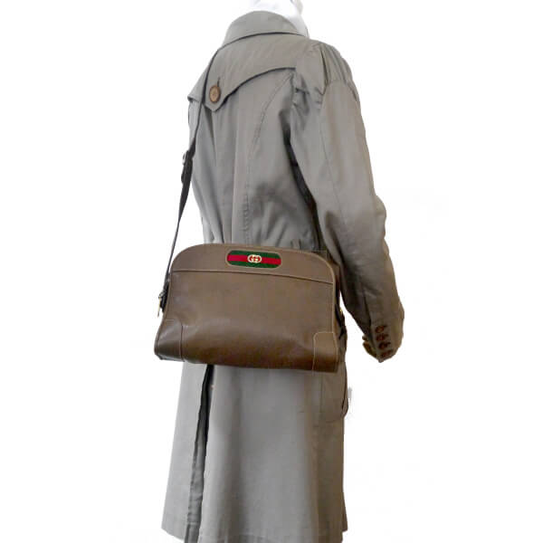 OLD Gucci　 ピグスキン2WAYショルダーバッグ（茶）