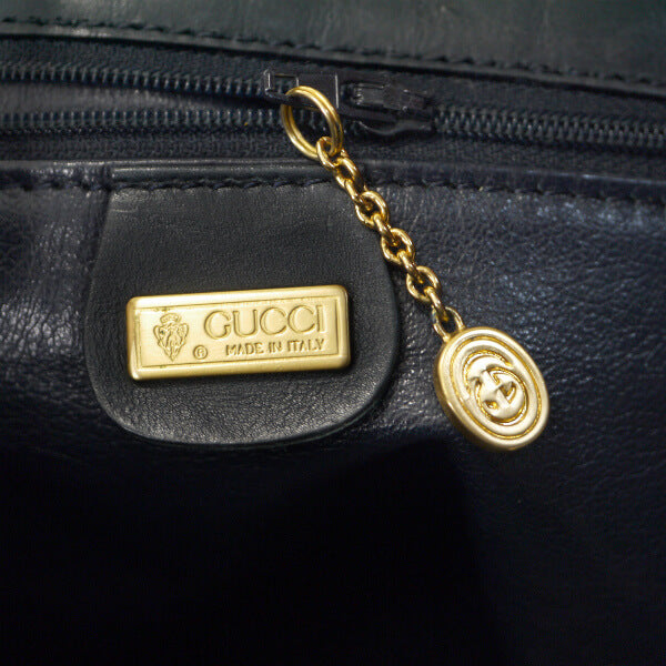 OLD Gucci 　レア!!太陽神 大型巾着ショルダー（紺系）