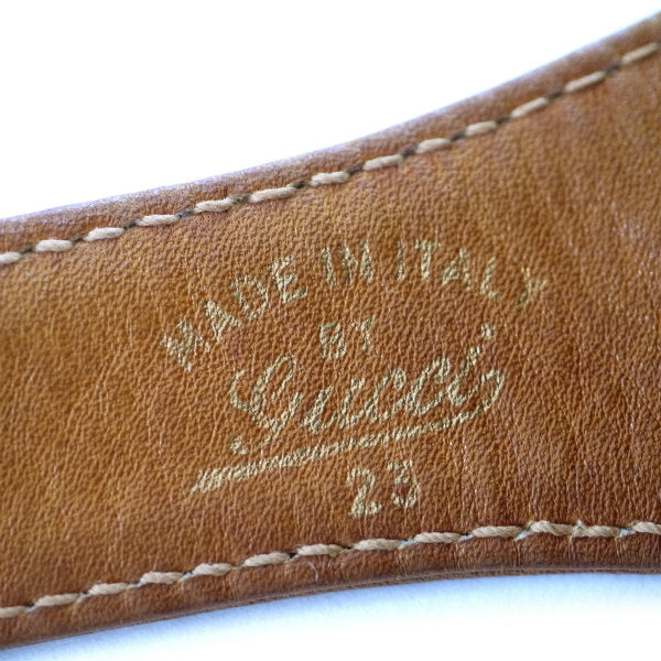 Vintage Gucci GG金具バケツ型シェリーショルダー（飴色）