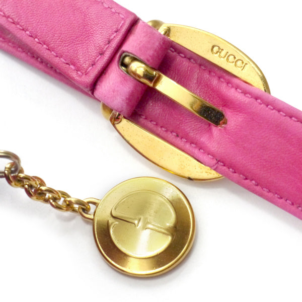 OLD Gucci　レア!ビット金具スエードポシェット（ピンク）
