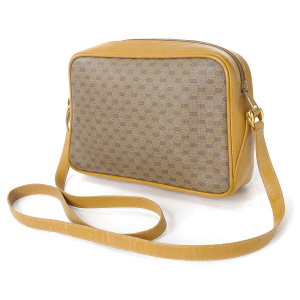 OLD Gucci マイクロGGポーチ付シェリーショルダー（キャメル）