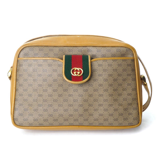 OLD Gucci マイクロGGポーチ付シェリーショルダー（キャメル）