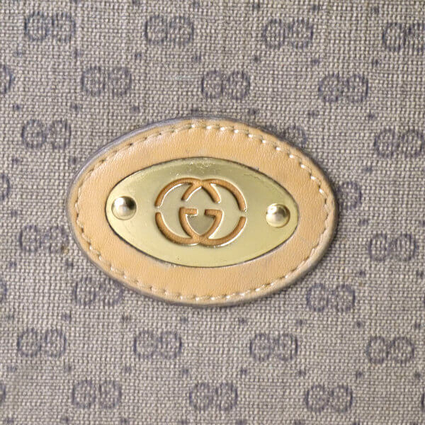 OLD Gucci マイクロGGボックス型ミニショルダー（キャメル）