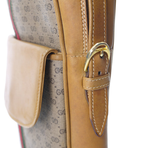 OLD Gucci マイクロGGシェリー縦長ショルダー（キャメル）