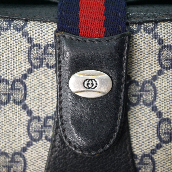 OLD Gucci　ミニシェリー2層チェーンポシェット（青）